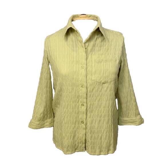 ALFRED DUNNER. Size 14. XL. Cotton/Poly/Rayon. Att Camisole. Button Up   B100 - Picture 1 of 6